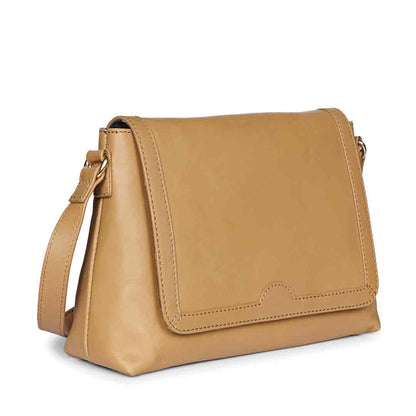 Favore Tan Leather Crossbody Sling Bags