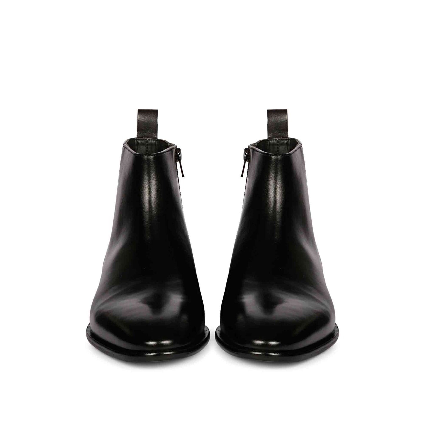 Saint Theo Black Leather Handcrafted Chelsea Boots