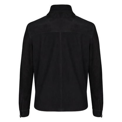 Saint Black Fur Men's Bomber Jacket
