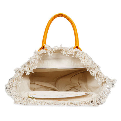 Favore Typography Printed Oversized Shopper Handheld Bag