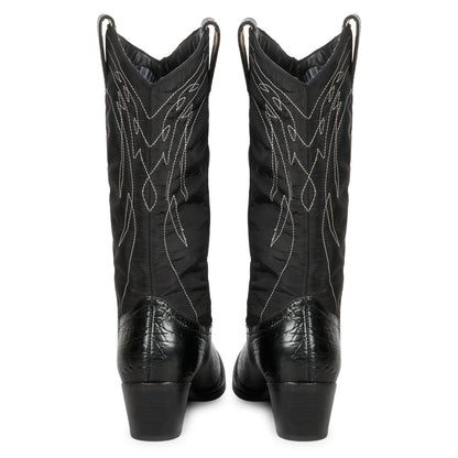 Genuine Leather Saint Elodie Boots - Cobalt Cowboy Style