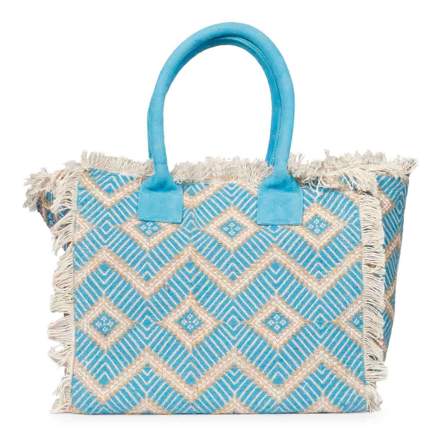 Favore Geometric Printed Oversized Shopper Handheld Bag
