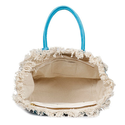 Favore Geometric Printed Oversized Shopper Handheld Bag