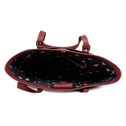 Favore Womens Leather Structured Shoulder Bag