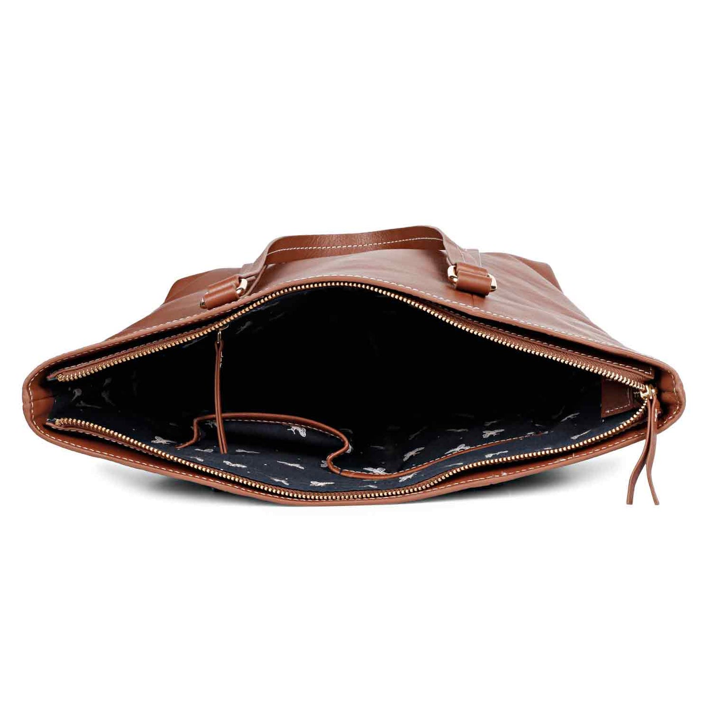 Favore Tan Textured Leather Oversized Shopper Shoulder Bag