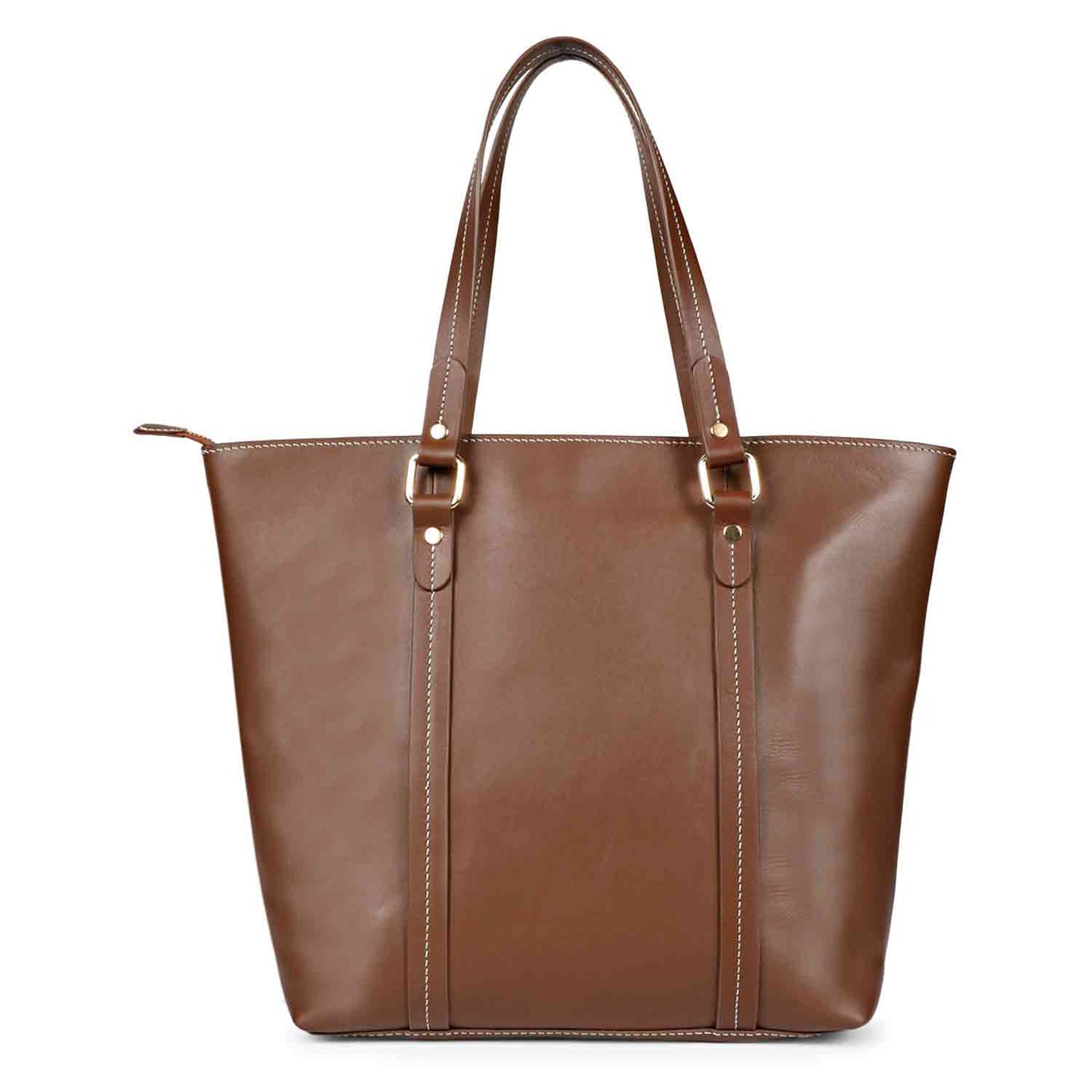 Favore Womens Brown Textured Leather Oversized Shopper Shoulder Bag