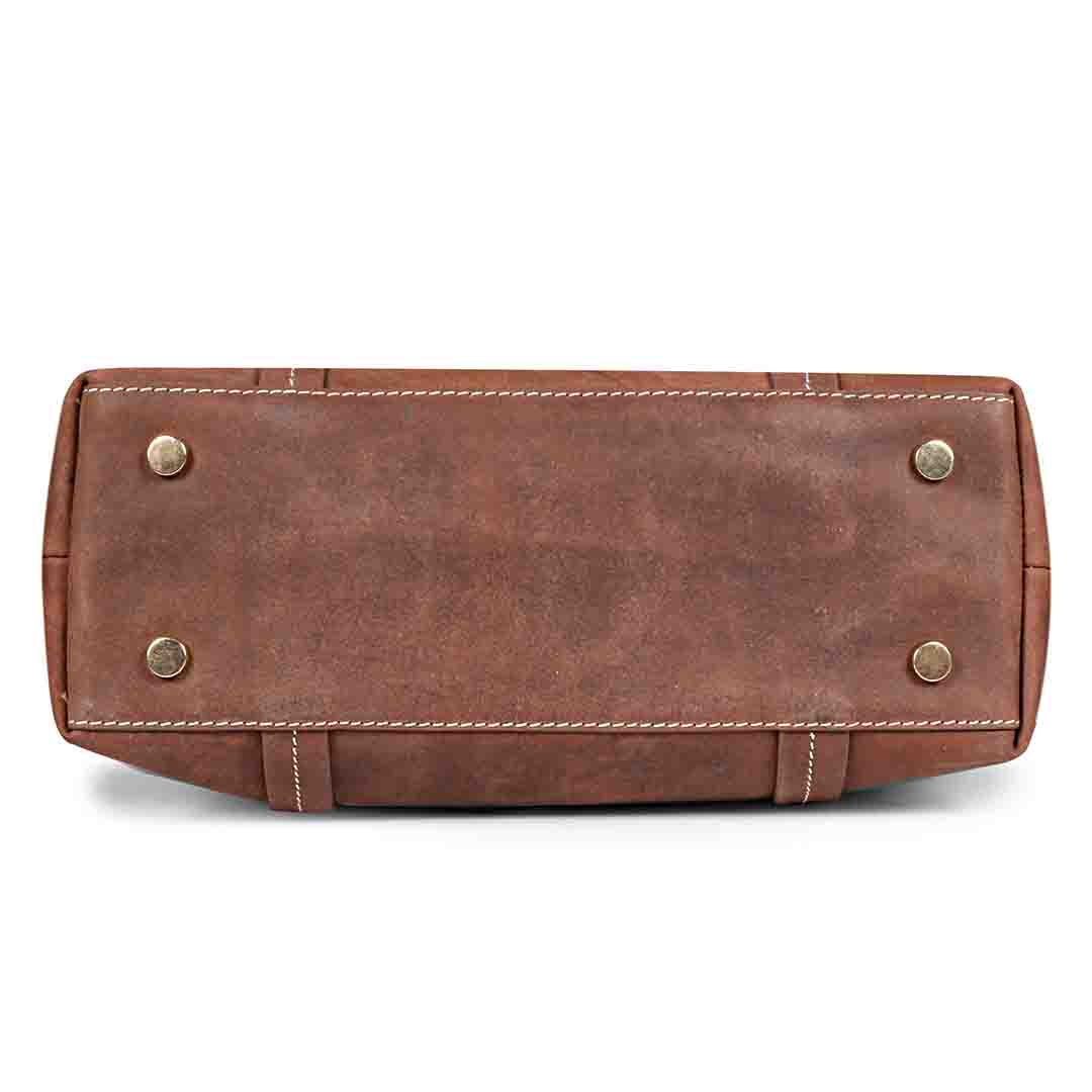 Favore Womens Brown Textured Leather Oversized Shopper Shoulder Bag