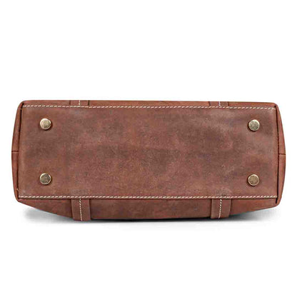 Favore Womens Brown Textured Leather Oversized Shopper Shoulder Bag