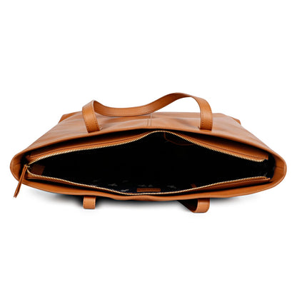 Favore Womens Tan Leather Shoulder Bag