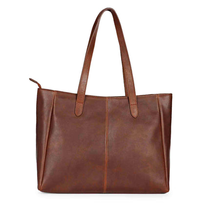 Favore Womens Brown Leather Shoulder Bag