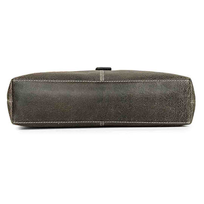 Favore Black Leather Oversized Structured Sling Bag