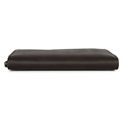 Favore Black Leather Purse Clutches