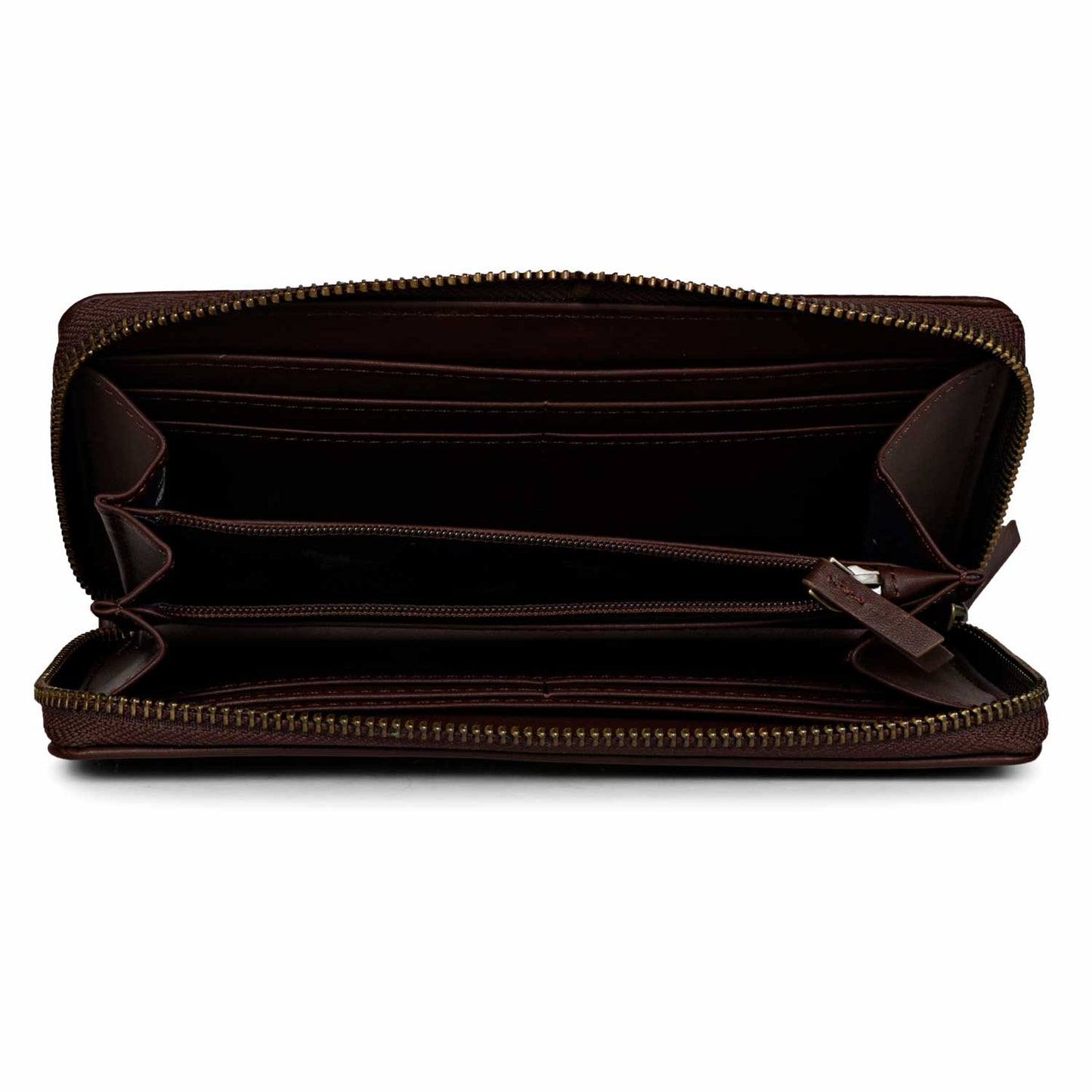 Favore Brown Leather Purse Clutches