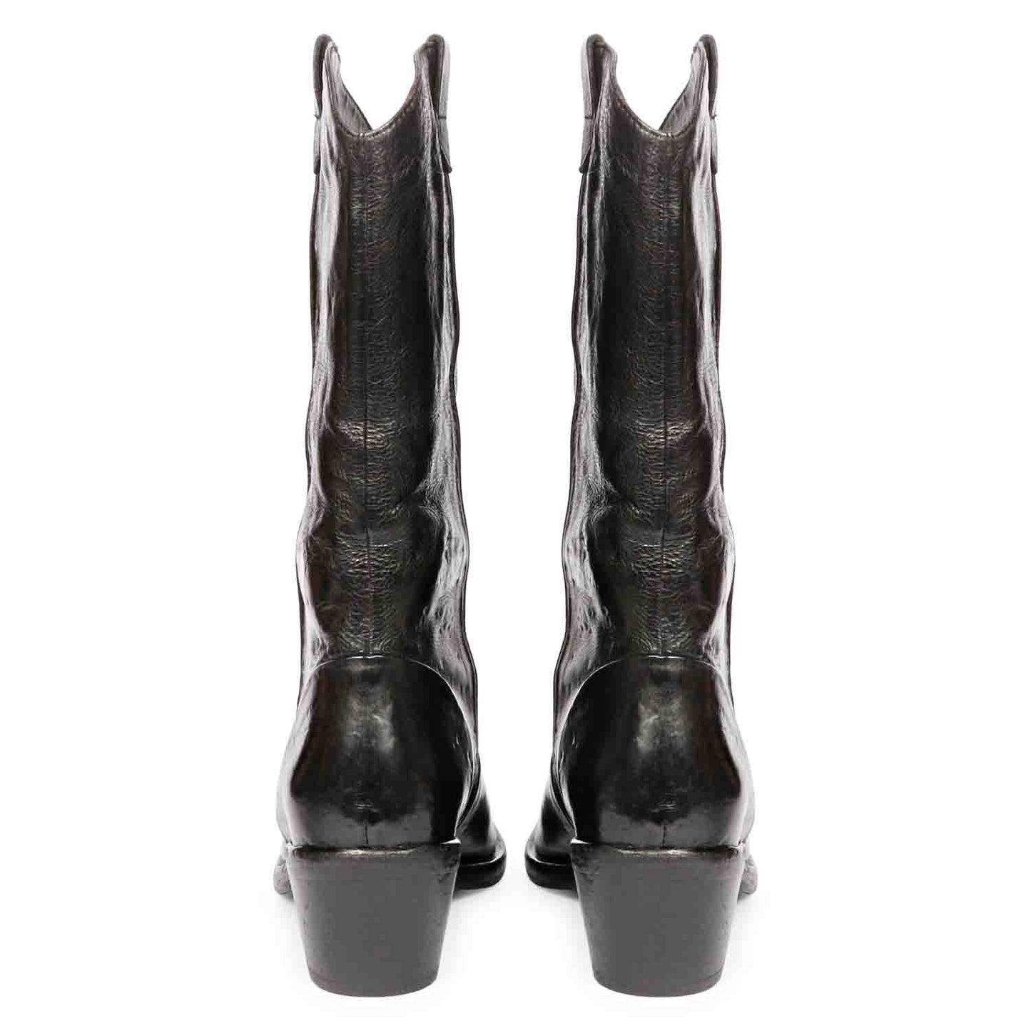 Saint Pippa Black Leather Washed Calf Boot