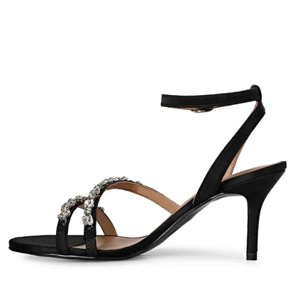 Black Leather Stilettos: Saint Isla's Stunning Design