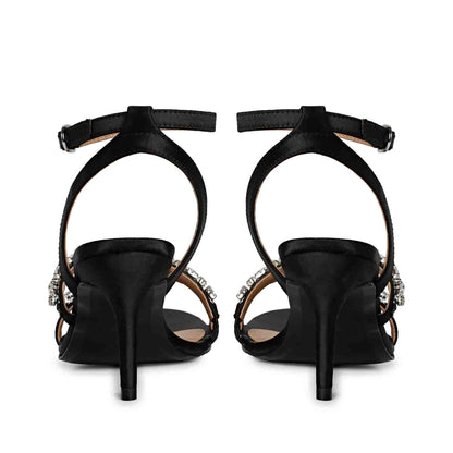 Black Leather Stilettos: Saint Isla's Stunning Design