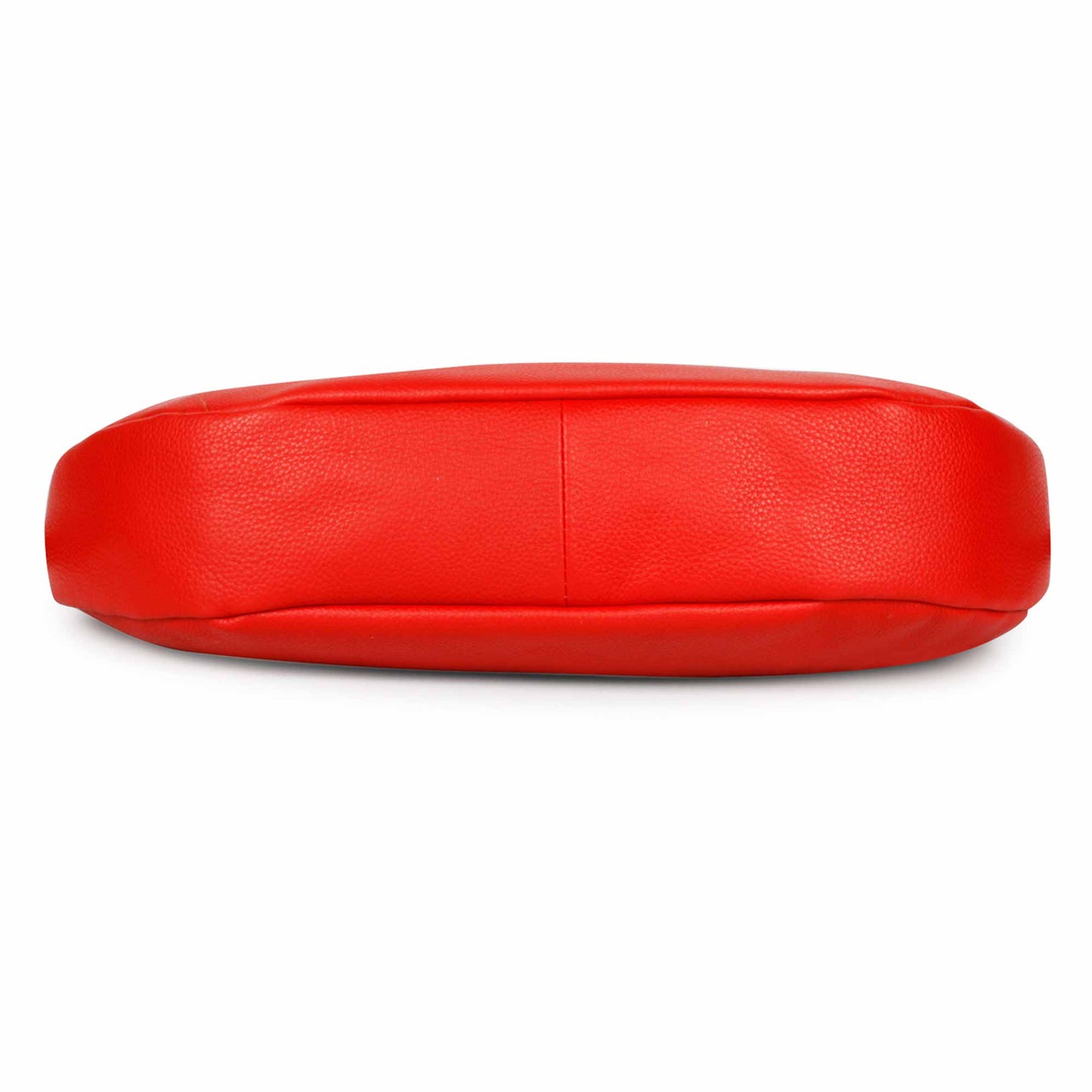 Favore Womens Red Leather Half Moon Sling Bag