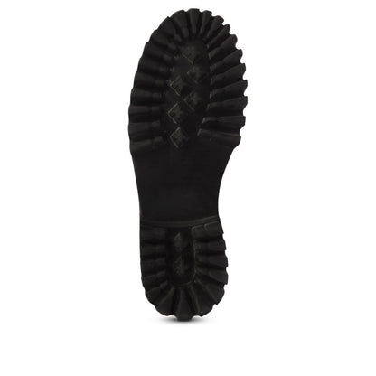 Megan Flower Cushion Quilted Pull On Calf Boots
