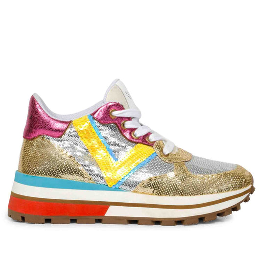 Whitesta Edana Multi Color Leather Sneakers