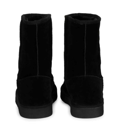 Fashionable Saint Benito Boots with Multi Embroidery - Black Suede