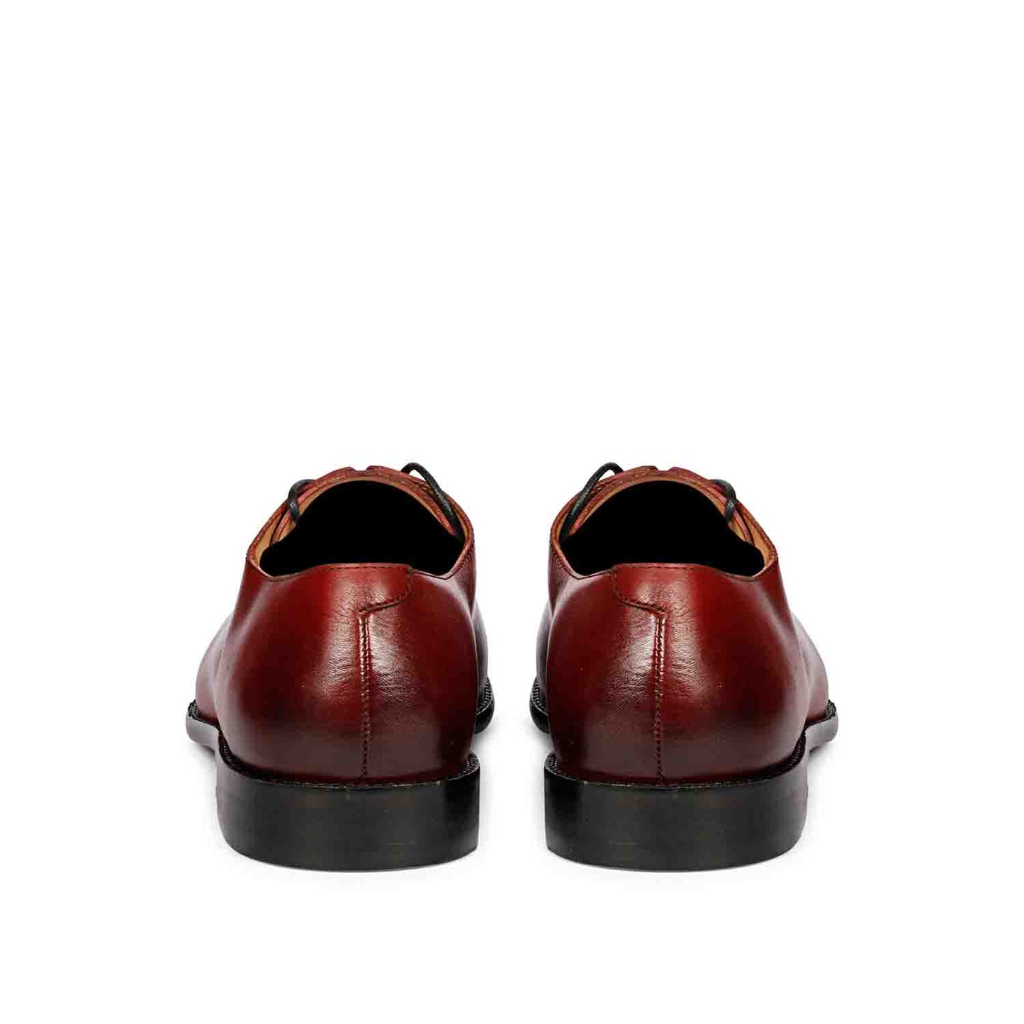 Saint Finn Red Leather Oxford Shoes