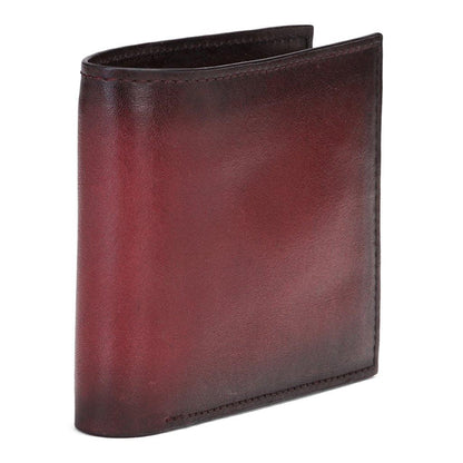 Red Italian Leather Men's Wallet Set - SaintG India