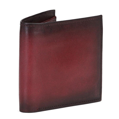 Red Italian Leather Men's Wallet Set - SaintG India