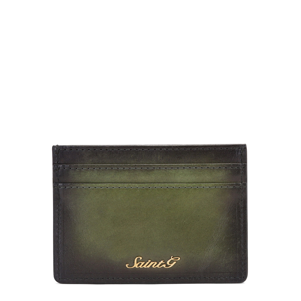 Saint Agostino Two Color Toned Olive Leather With Set - SaintG India