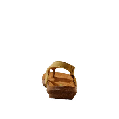 El Naturalista Herbal Embellished Leather Block Sandals