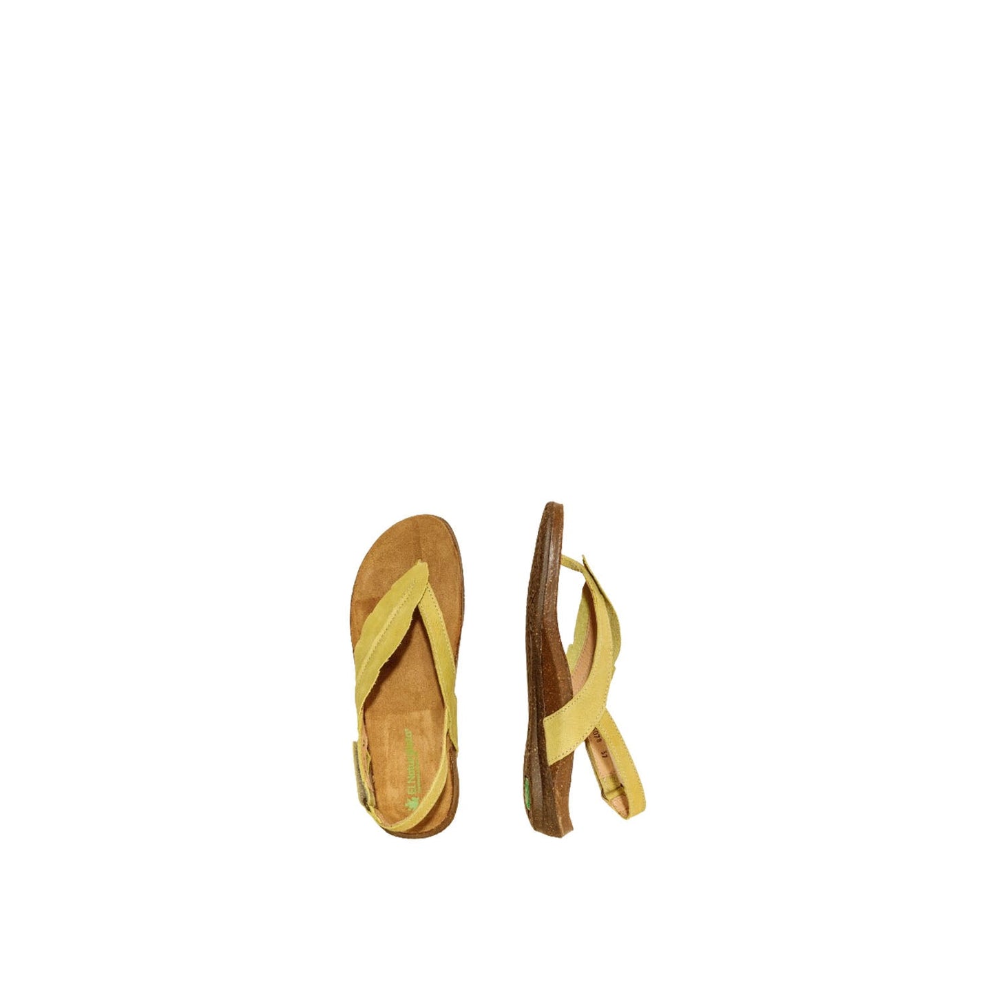El Naturalista Herbal Embellished Leather Block Sandals