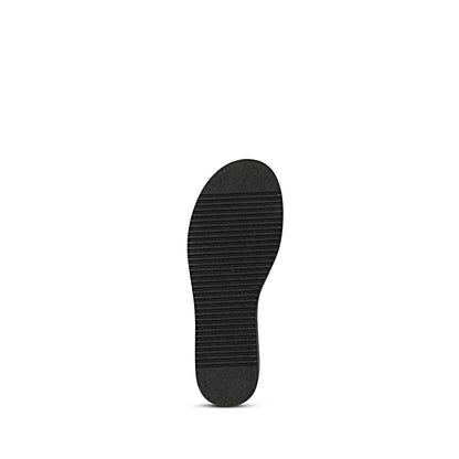 ViviBlu Black Leather Platform Sandals