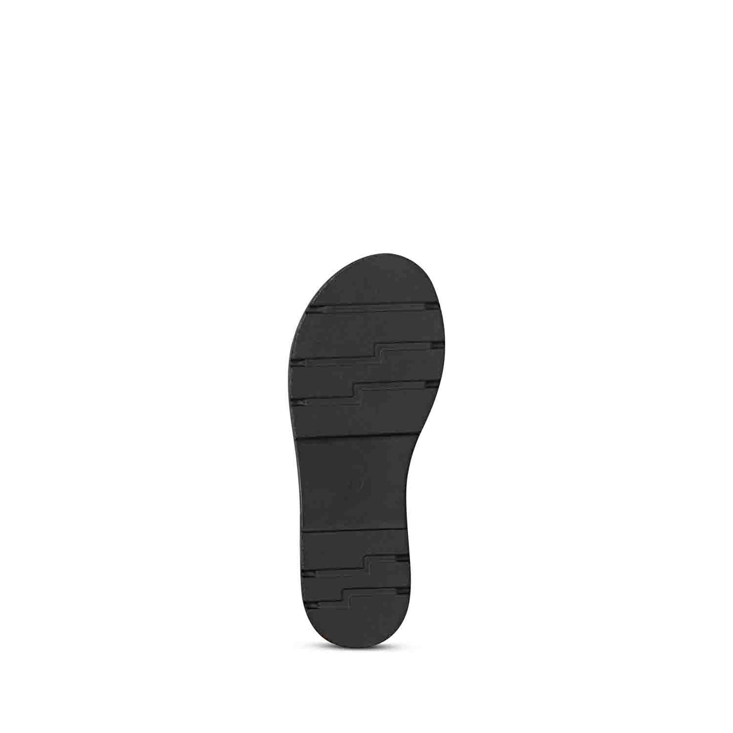 ViviBlu Black Leather Flat Sandals
