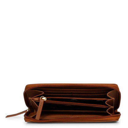 Favore Tan Leather Purse Clutches