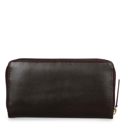 Favore Dark Brown Leather Purse Clutches