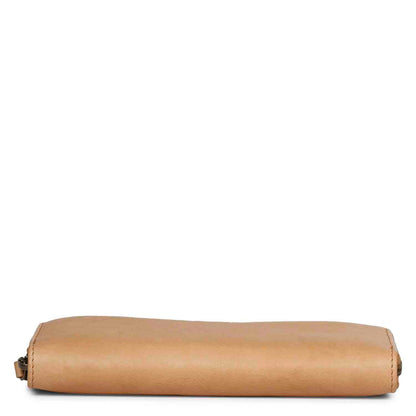 Favore Tan Leather Purse Clutches