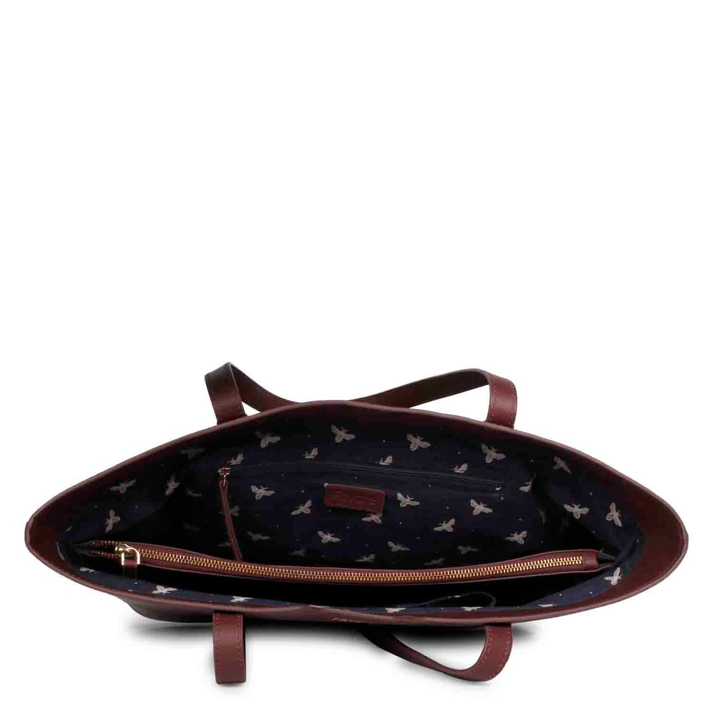 Favore Maroon Leather Structured Shoulder Bag