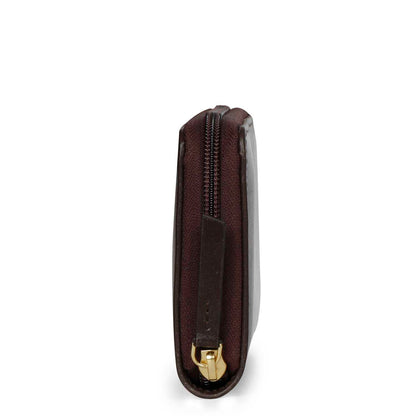 Favore Dark Brown Leather Purse Clutches