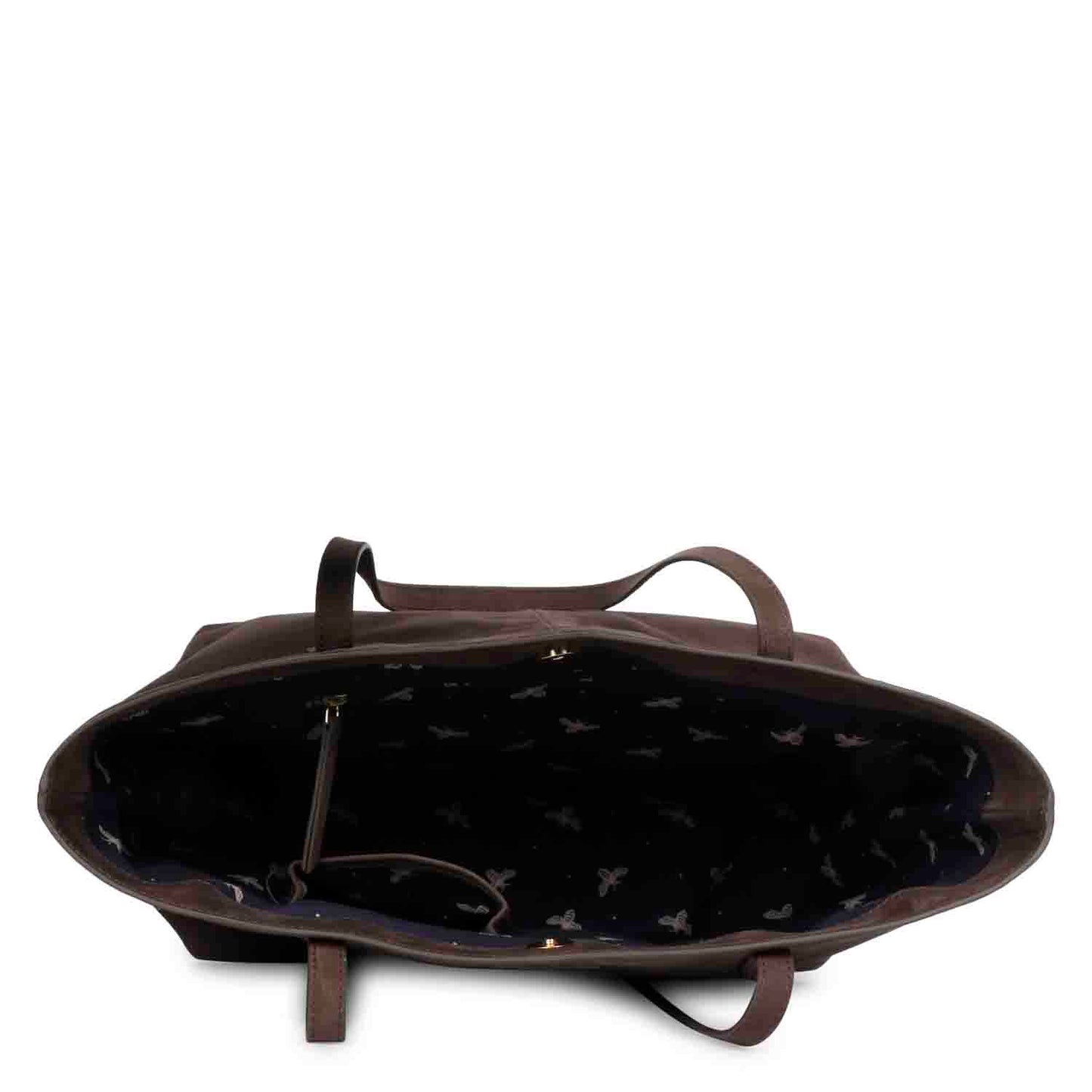 Favore Brown Leather Structured Shoulder Bag