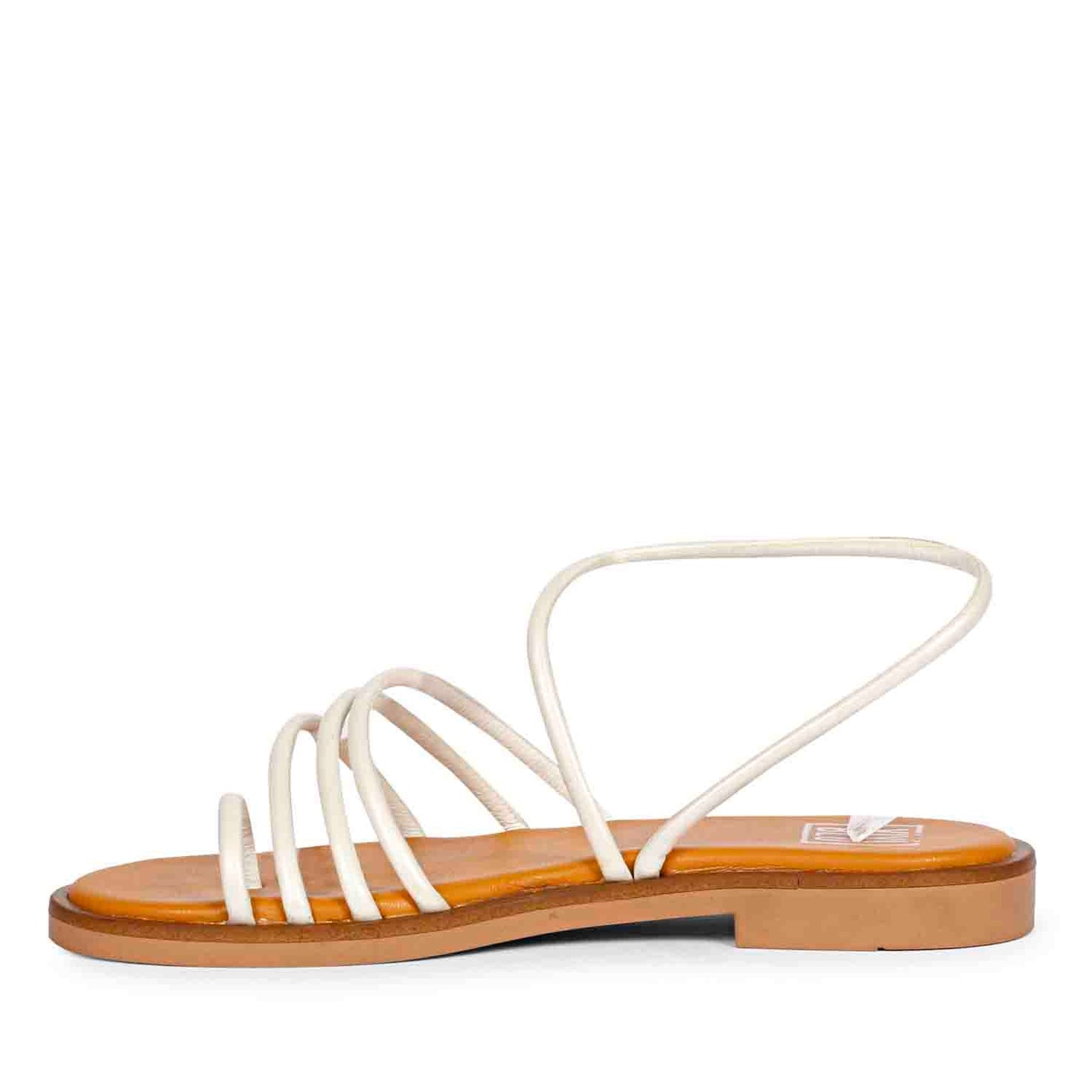 ViviBlu White Leather Platform Sandals