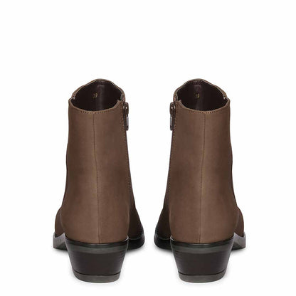 ViviBlu Brown Leather Ankle Boots