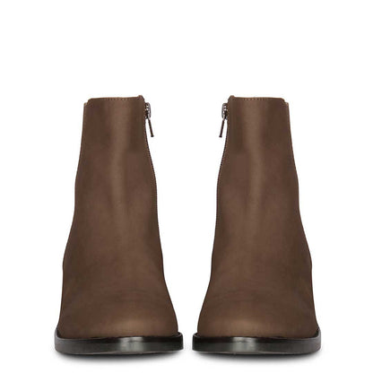 ViviBlu Brown Leather Ankle Boots