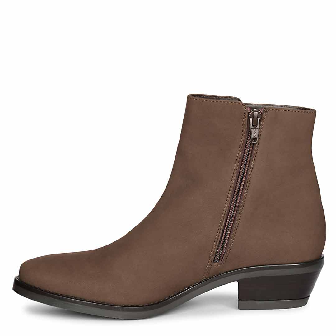ViviBlu Brown Leather Ankle Boots