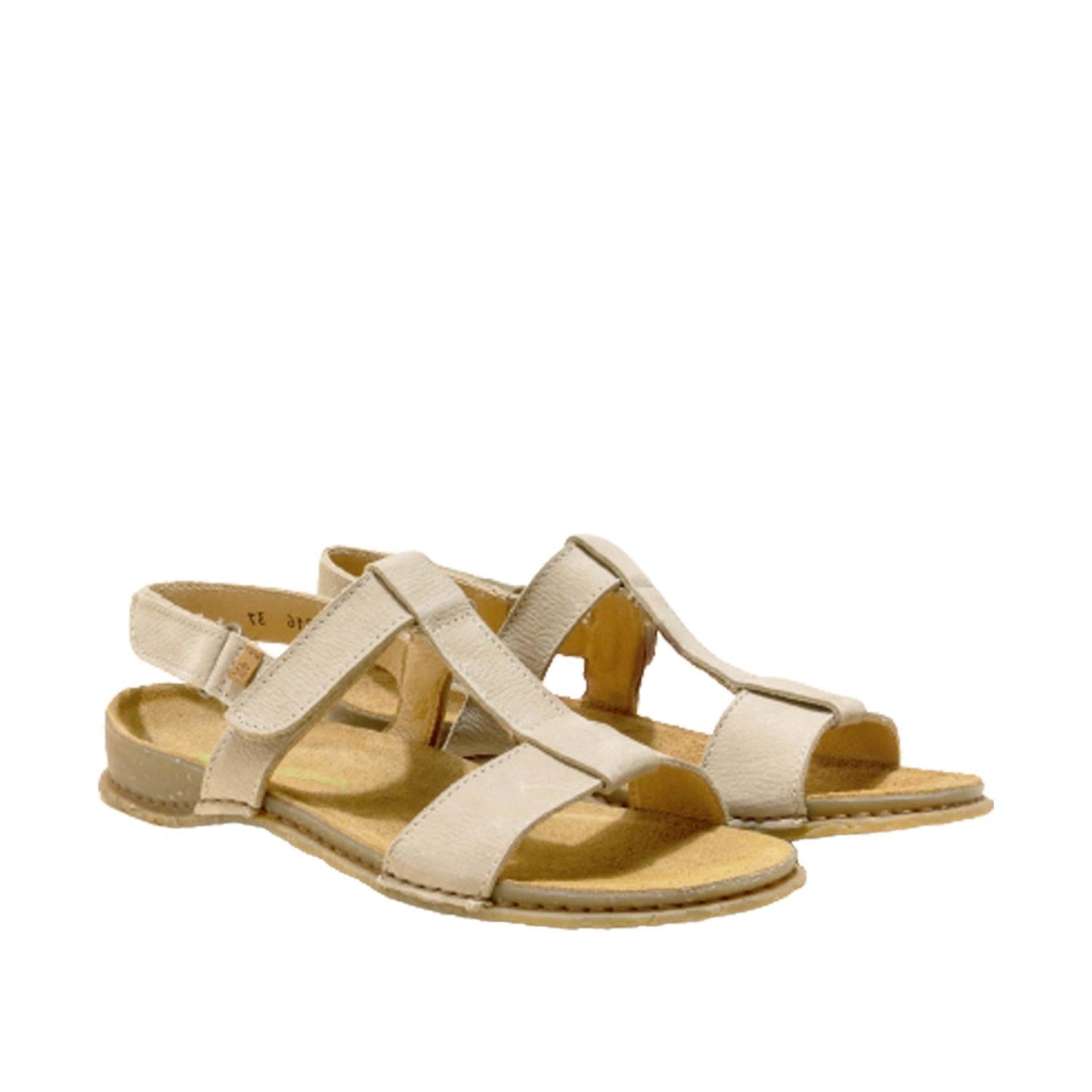 El Naturalista Piedra Embellished Leather Block Sandals with Buckle