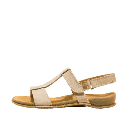 El Naturalista Piedra Embellished Leather Block Sandals with Buckle