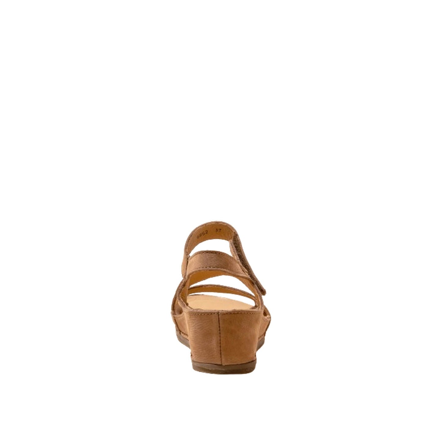 El Naturalista Honey Embellished Leather Block Sandals with Buckle