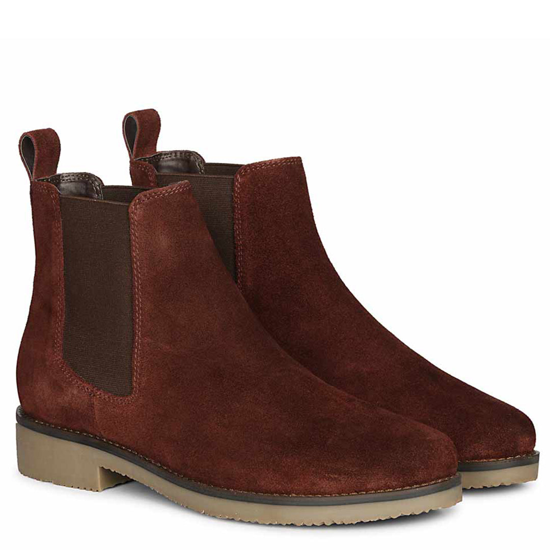 ViviBlu Wine Suede Ankle Boots