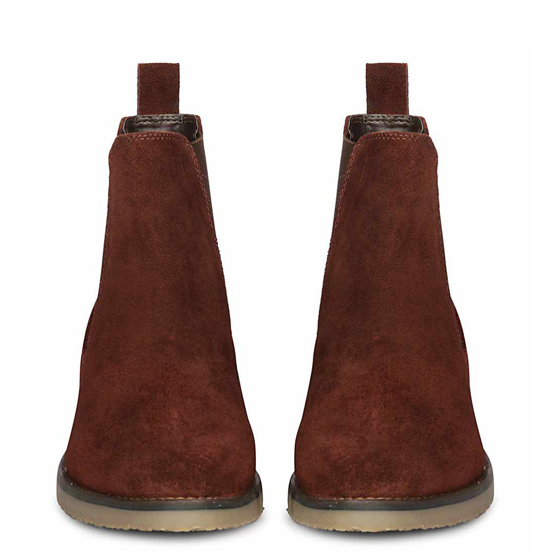 ViviBlu Wine Suede Ankle Boots