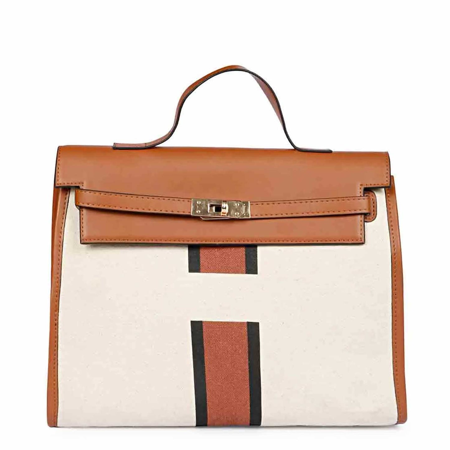 Favore Leather Off White Bucket Handheld Bag