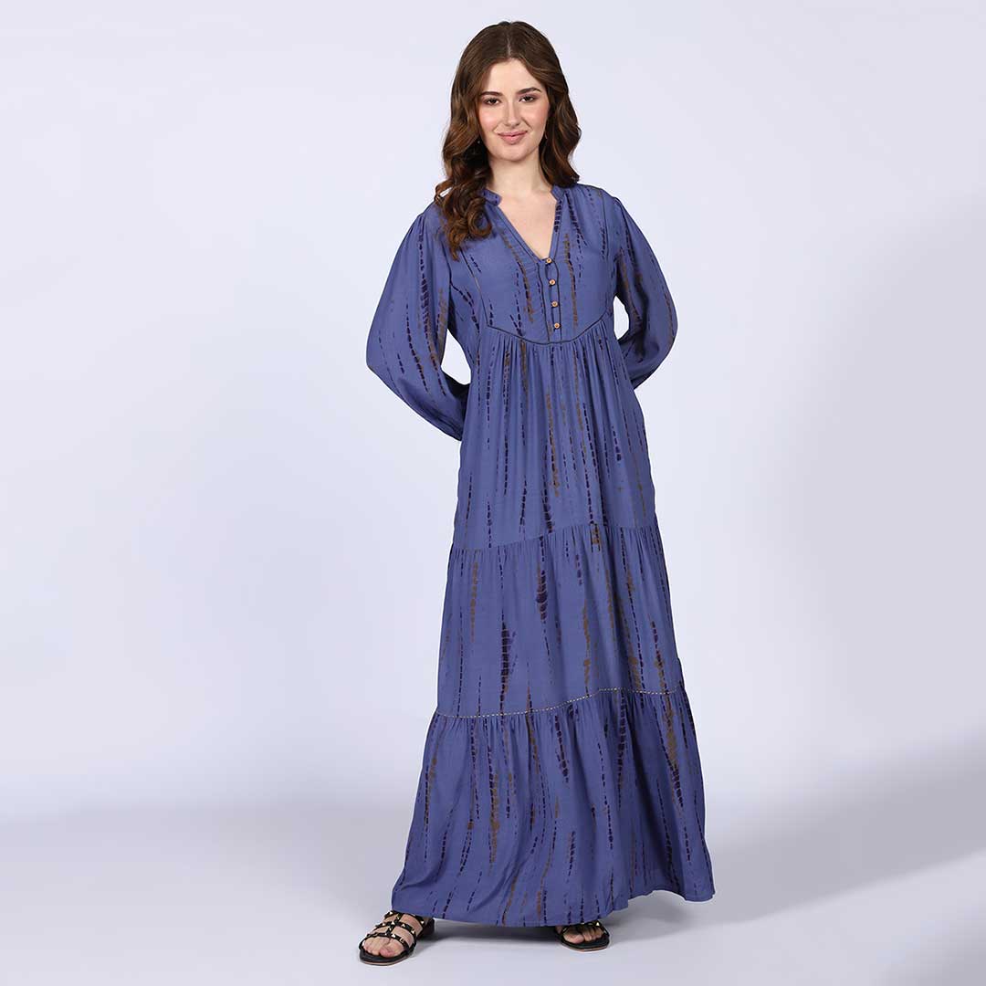 Saint Elodie Womens Midnight Blue Maxi Dresses