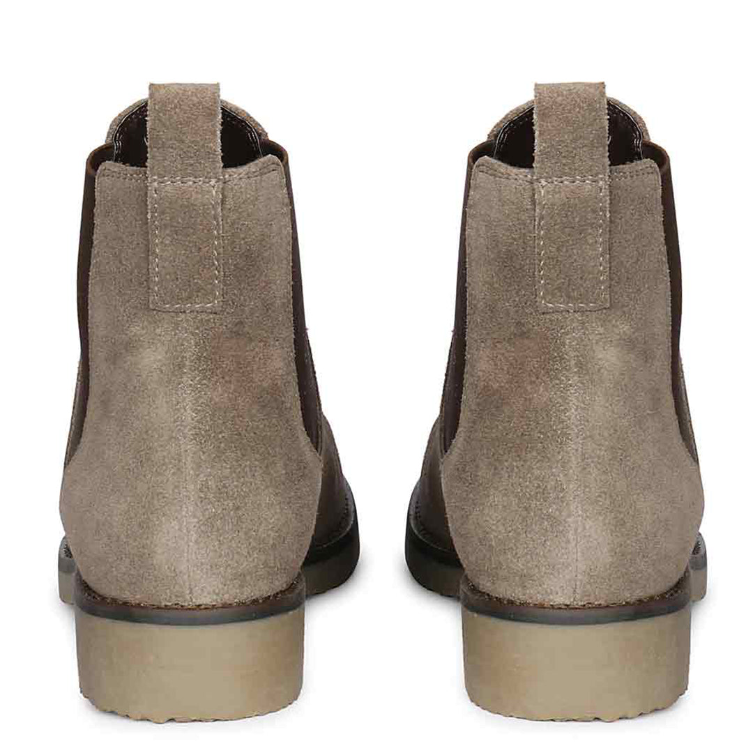 ViviBlu Charcoal Suede Ankle Boots